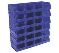 Sealey TPS224B Plastic Storage Bin 105 X 165 X 85Mm - Blue Pack Of 24