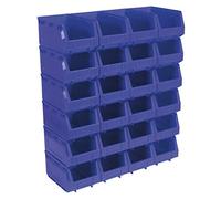 Sealey Tps324B Plastic Storage Bin 148 X 240 X 128Mm - Blue Pack Of 24