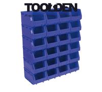 Sealey TPS324B Plastic Storage Bin 150 x 240 x 130mm - Blue Pack of 24