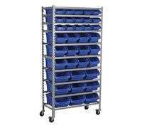 Sealey TPS36 Mobile Bin Storage System with 36 Bins