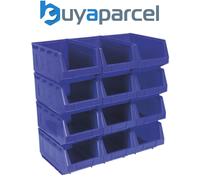 Sealey TPS412B Plastic Storage Bin 210 x 355 x 165mm, Blue - Pack of 12