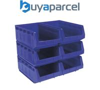 Sealey TPS56B Plastic Storage Bin 310 x 500 x 190mm, Blue - Pack of 6
