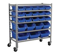 Mobile Bin Storage System 72 Bins