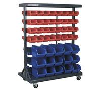 Mobile Bin Storage System with 94 Bins