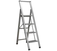 Sealey APSL4 Aluminium Professional Folding Step Ladder 4-Step 150Kg Capacity