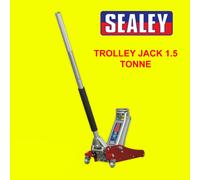 Sealey Trolley Jack 1.5tonne Low Entry Aluminium Rocket Lift/Lifting - RJAS1500