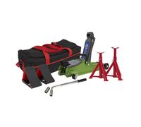 Sealey 1020LEBAGCOMBO 2tonne Low Entry Short Chassis Trolley Jack Red