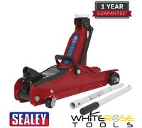 Sealey Trolley Jack 2tonne Low Entry Short Chassis Red Car Lift Heavy Duty