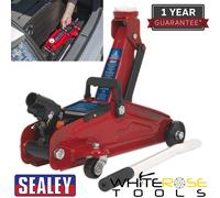 Sealey Trolley Jack 2tonne Short Chassis Red Car Lift Heavy Duty