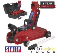 Sealey Trolley Jack 2tonne Short Chassis with Storage Case Car Lift Heavy Duty