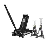 Sealey Trolley Jack 3t & Axle Stands (Pair) 3t per Stand Combo 3040ABCOMBO