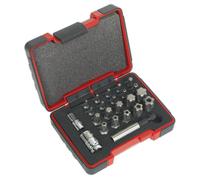 Sealey Trx-P & Security Trx-Ts Bit Set 23 Pieces 1/4" & 3/8" Square Drive Ak6226