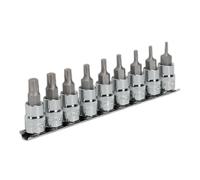 Sealey Trx-P Socket Bit Set 9 Piece 3/8" Square Drive 50mm Socket Bit Set AK6222