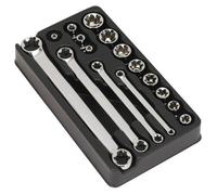 Sealey AK61801 Trx-Star* 3/8inSq Drive Socket & Spanner Set 16Pc