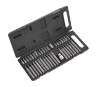 Sealey TRX-Star/Hex/Spline Bit Set 40pc 3/8" & 1/2"Sq Drive S0982