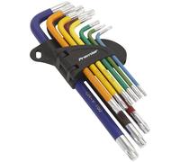 Sealey TRX-Star Key Set 9pc Colour-Coded Long