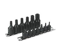 Sealey AK5585 Trx-Star* Security Socket Bit Set 13Pc 1/4in & 3/8inSq Drive