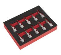 Sealey AK6242 Trx-Star* Socket Bit Set 10Pc 3/8inSq Drive