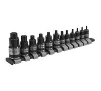 Sealey TRX-Star Socket Bit Set 12pc Stubby 1/4", 3/8" & 1/2"Sq Drive
