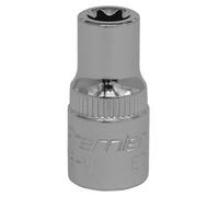 Sealey Trx-Star Socket E7 1/4" Square Drive Chrome Vanadium Steel Tool Set004