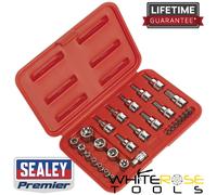 Sealey TRX-Star Socket & Security Bit Set 29pc 1/4"Sq & 3/8"Sq Drive Premier