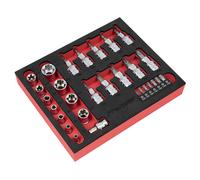 Sealey AK6193 Premier TRX-Star Socket & Security Bit Set 1/4"Sq & 3/8"Sq Drive 2