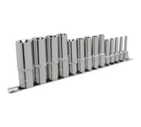 Sealey TRX-Star Socket Set 14pc Deep 1/4", 3/8" & 1/2"Sq Drive E4-E24