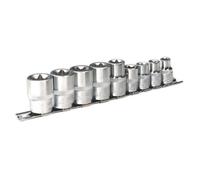 Sealey Trx-Star Socket Set 9Pc 3/8" & 1/2" Square Drive E10-E14 & E16-E24 Ak617