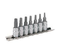Sealey Trx-Ts Security Socket Bit Set 7 Pieces - 1/4" Square Drive Tool Sx106