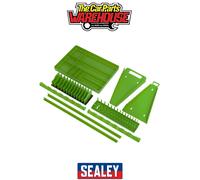 Sealey Tool Storage Organiser Set TSK01HV 9pc Hi Vis Green