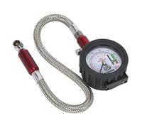 Sealey Tstpdg02 Tyre Pressure Gauge With Tyre Tread Depth Gauge - Flexible Hose