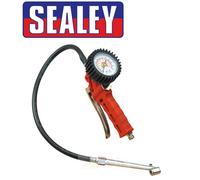 Sealey Sa9312 Tyre Inflator With Twin Push-On Connector
