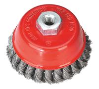 Sealey Twist Knot Cup Brush 100mm M14