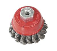 Sealey TKCB65 Twist Knot Wire Cup Brush Ø65Mm M10 X 1.5Mm