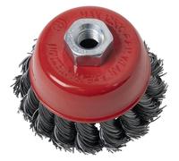 Sealey Twisted Knot Wire Cup Brush 65mm M10 x 1.25 Thread