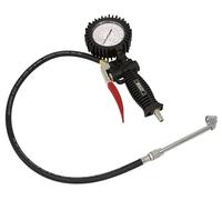 Sealey Tyre Inflator with Push-On Connector, 750mm Flexible Hose - SA9314