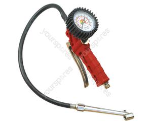 Sealey Tyre Inflator with Twin Push-On Connector
