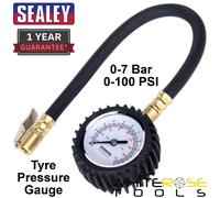 Sealey Tyre Pressure Gauge with Clip-on Chuck