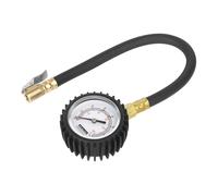 Sealey Tyre Pressure Gauge with Clip-On Chuck 0-7bar(0-100psi) TST/PG6