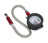 Sealey Tyre Pressure Gauge With Tyre Tread Depth Gauge - Flexi Hose Tstpdg02