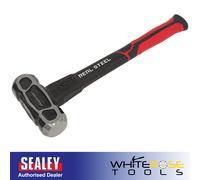 Sealey Unbreakable Club Lump Hammer 4lb Premier Carbon Steel Head Rubber Grip
