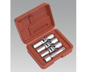 Sealey Universial Joint 4 Piece Diesel Glow Plug Size Removal Sockets Set SX0402
