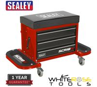 Sealey Mechanics Rolling Tool Box Seat Red 670mm