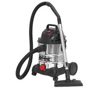 Sealey Vacuum Cleaner Ind 20L 1400W/230V S/Less Drum Auto Start PC200SDAUTO
