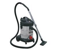 Sealey PC300SD Vacuum Cleaner Industrial 30L 1400W/230V Stainless Drum