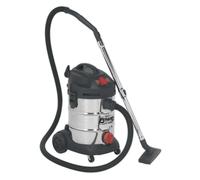 Vacuum Cleaner Industrial 30L 1400W/230V Stainless Drum Auto Start