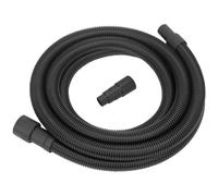 Sealey 5m Vacuum Hose Kit, Multi-Size Outlets, Long Reach VACHOSE5MKIT, Black