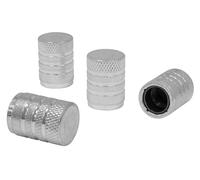 Sealey Valve Cap Aluminium Silver Anodised 4pc - VCA4