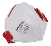 Sealey Valved Fold Flat Mask FFP3 Pack of 10