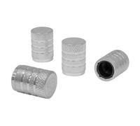 Sealey Vca4 Aluminium Valve Cap 4Pc - Silver Anodised